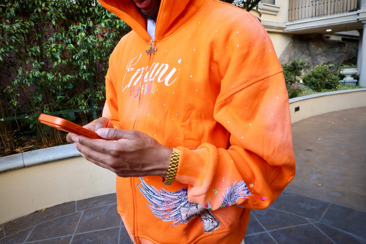 Orange Faith Zip-Up