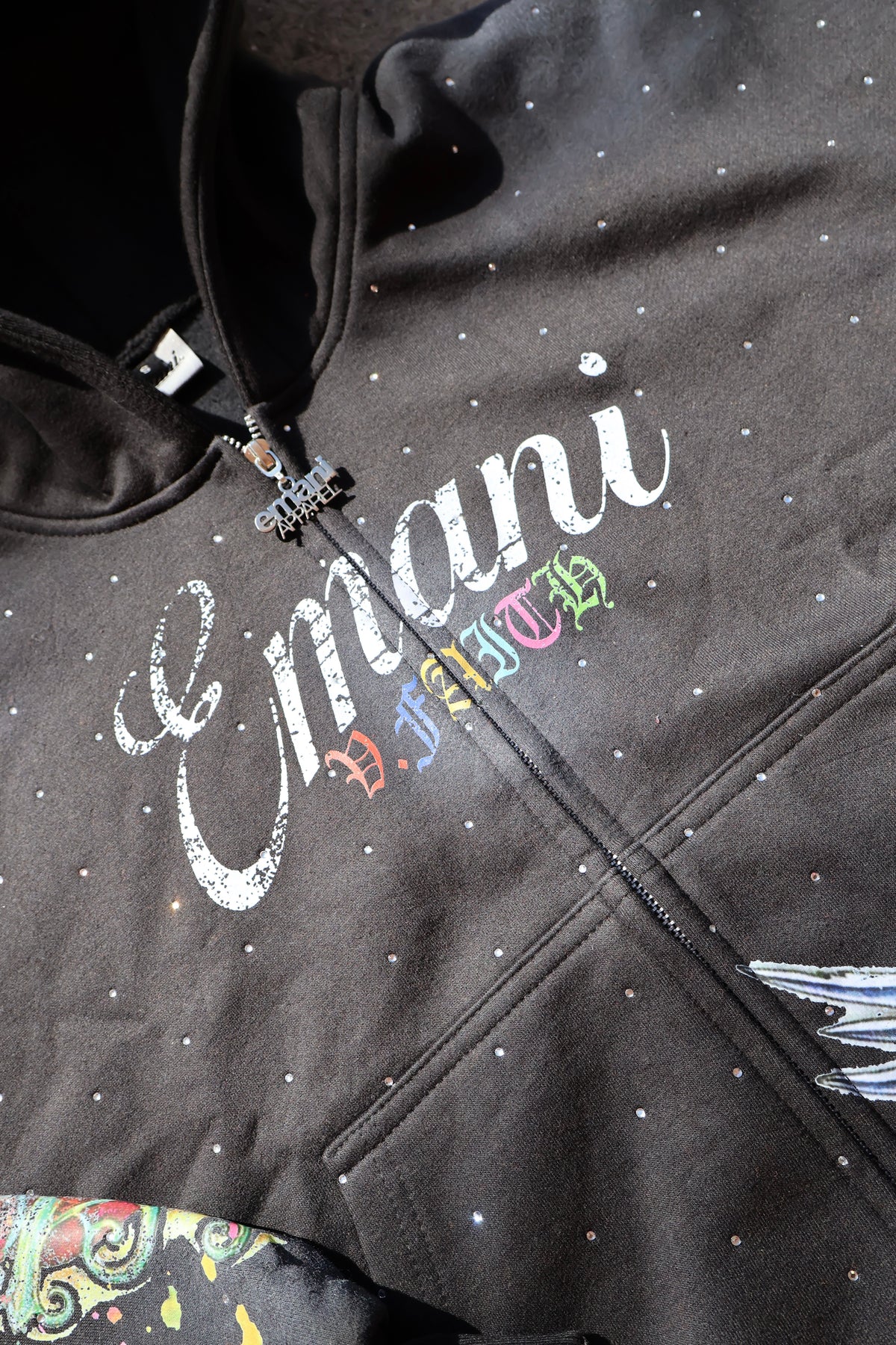 Black Faith Zip-Up