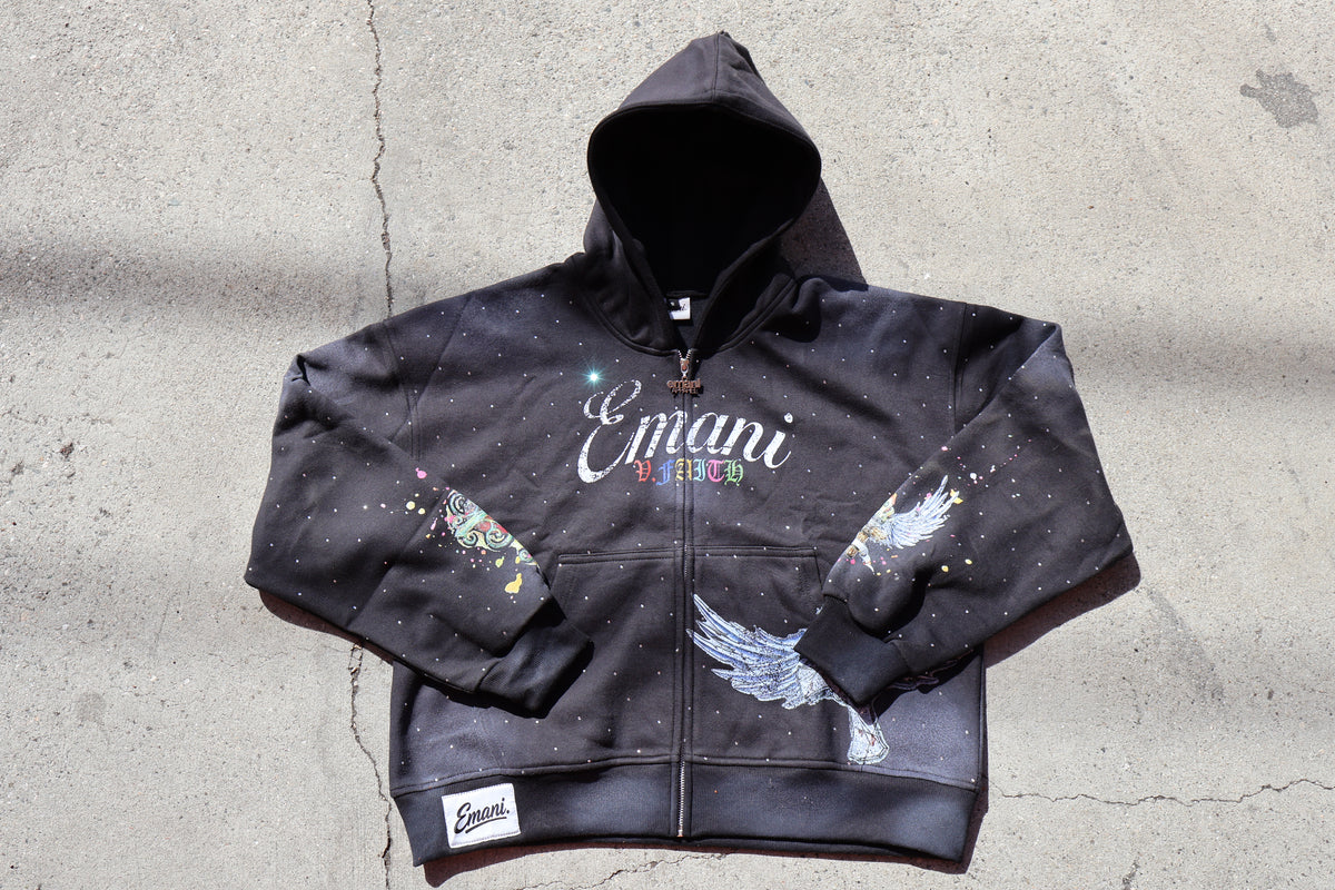 Black Faith Zip-Up