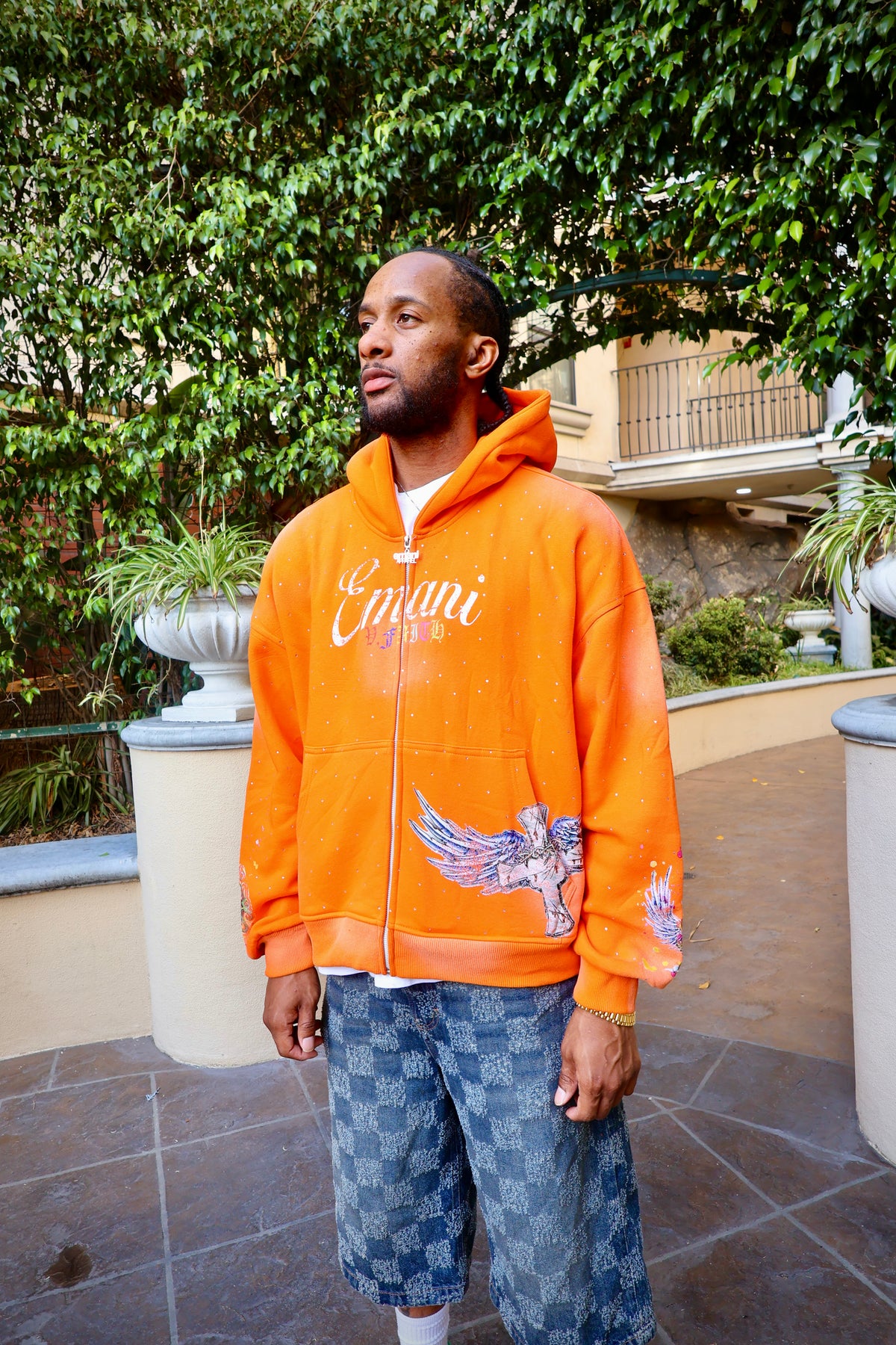 Orange Faith Zip-Up
