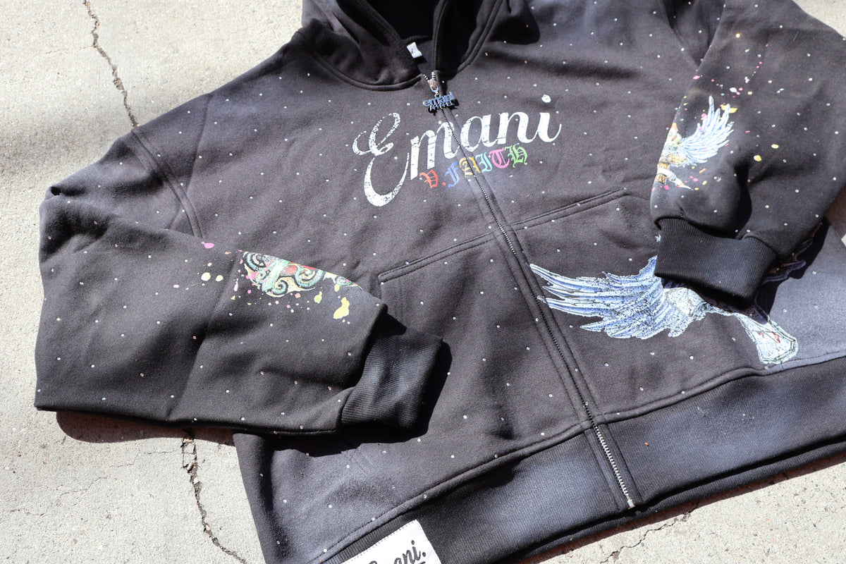 Black Faith Zip-Up