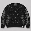 BLACK RHINESTONE SWEATER